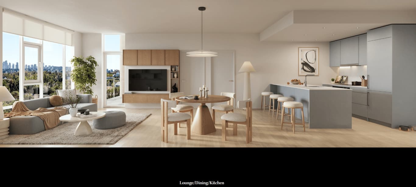 Lounge, Dining, Kitchen